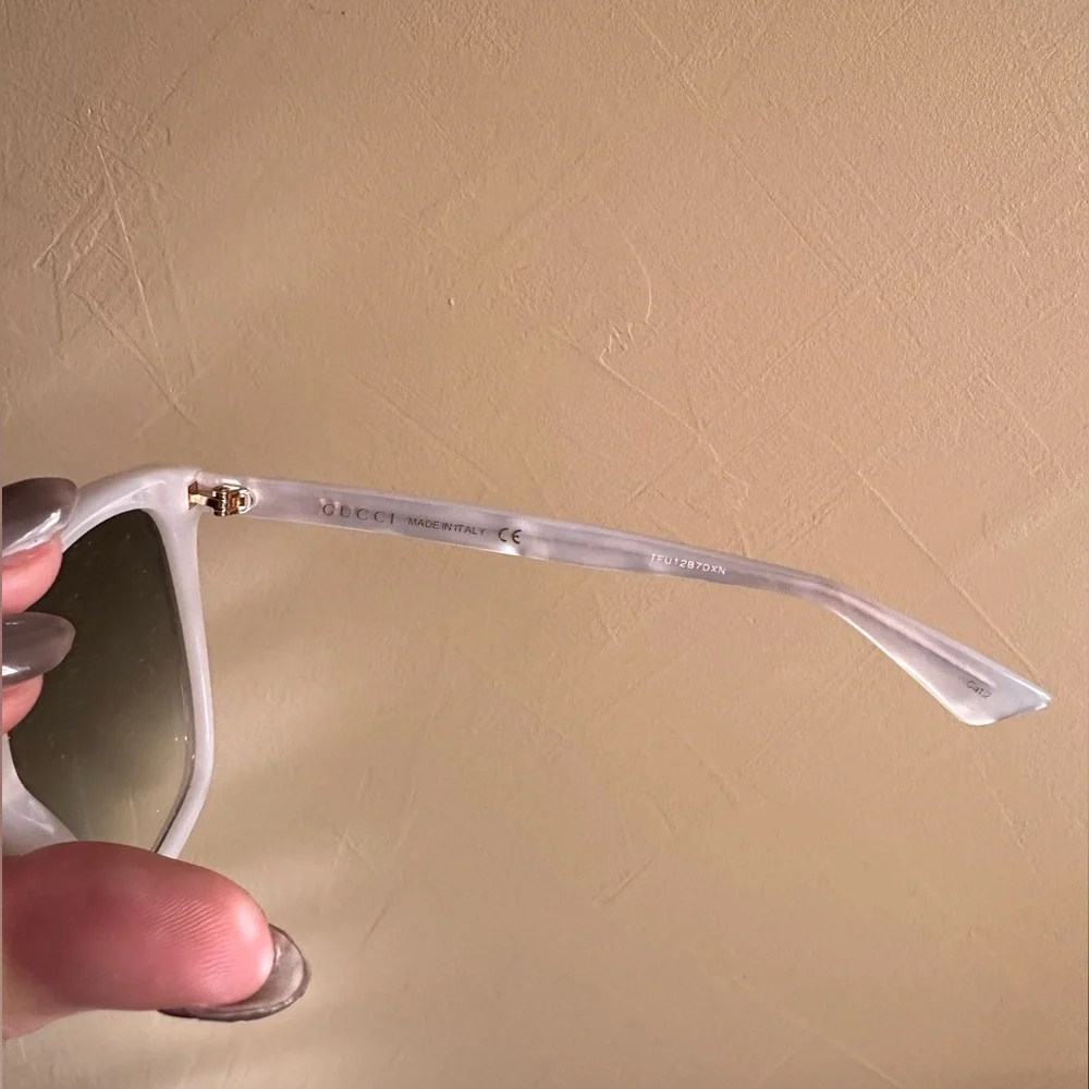 Gucci White Marble Sunglasses - Picture 7 of 14